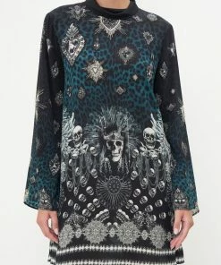 Camilla EBoutique (US) LONG SLEEVE SWING DRESS ANIMAL ANARCHY