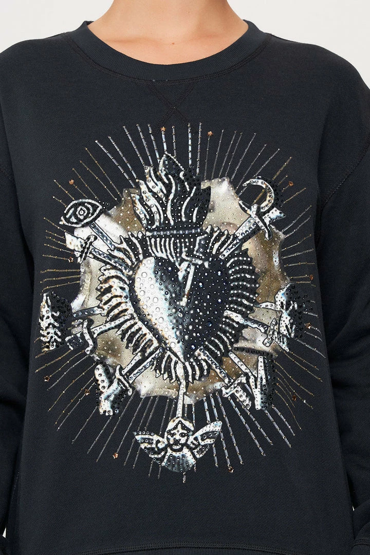 Camilla EBoutique (US) Clothing ROUND NECK SWEATER ORDER OF DISORDER LOUNGE