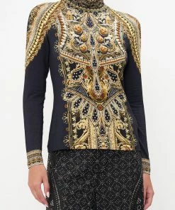 Camilla EBoutique (US) New To Sale JERSEY TURTLENECK ITS ALL OVER TORERO