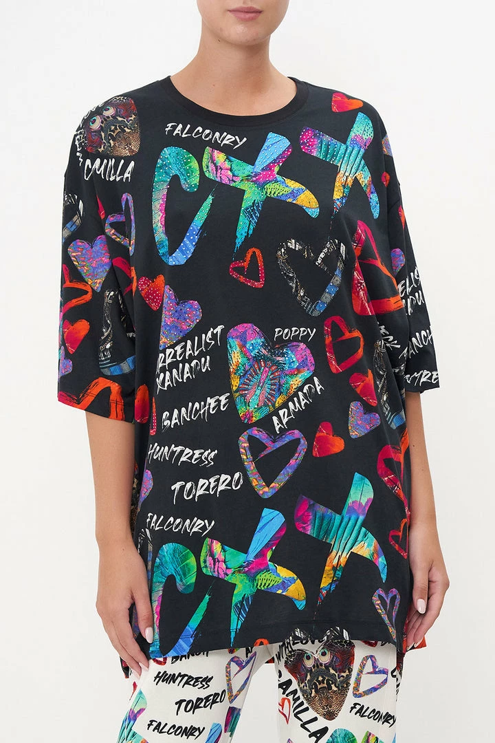 Camilla EBoutique (US) SUPER OVERSIZED TEE TAGGED UP Sale Clothing