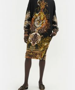 Camilla EBoutique (US) SWEATSHIRT BUTTON DRESS THE QUEENS KING Clothing