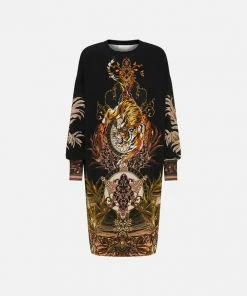 Camilla EBoutique (US) SWEATSHIRT BUTTON DRESS THE QUEENS KING Clothing