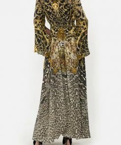 Camilla EBoutique (US) KIMONO SLEEVE DRESS WITH SHIRRING DETAIL ARMADA