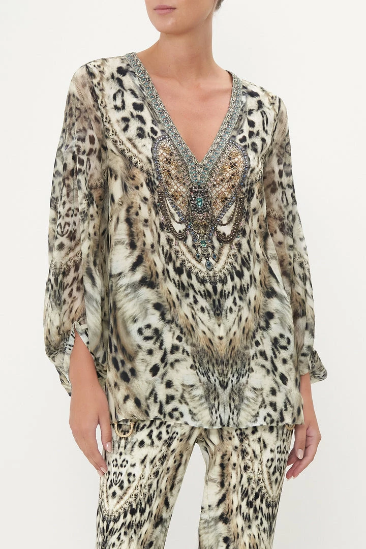 Camilla EBoutique (US) Sale Clothing PANEL SLEEVE BLOUSE SNOW WHISPERS