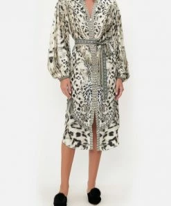 Camilla EBoutique (US) Sale Clothing BLOUSON SLEEVE MIDI DRESS SNOW WHISPERS