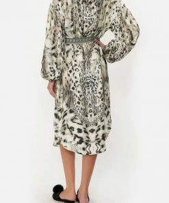 Camilla EBoutique (US) Sale Clothing BLOUSON SLEEVE MIDI DRESS SNOW WHISPERS