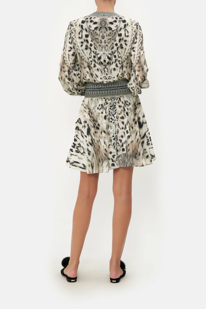 Camilla EBoutique (US) Sale Clothing SHIRRED RELAXED SHORT DRESS SNOW WHISPERS