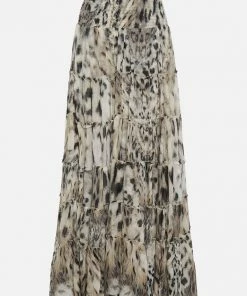 Camilla EBoutique (US) Sale Clothing SHEER TIERED MAXI SKIRT SNOW WHISPERS