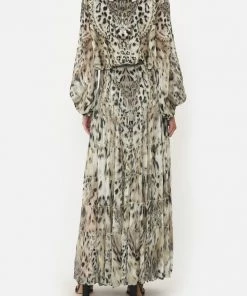 Camilla EBoutique (US) Sale Clothing SHEER TIERED MAXI SKIRT SNOW WHISPERS