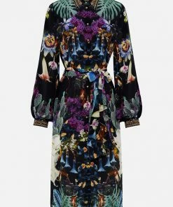 Camilla EBoutique (US) Clothing HIGH LOW MIDI SHIRT DRESS HYPNOTISE ME