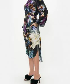 Camilla EBoutique (US) Clothing HIGH LOW MIDI SHIRT DRESS HYPNOTISE ME
