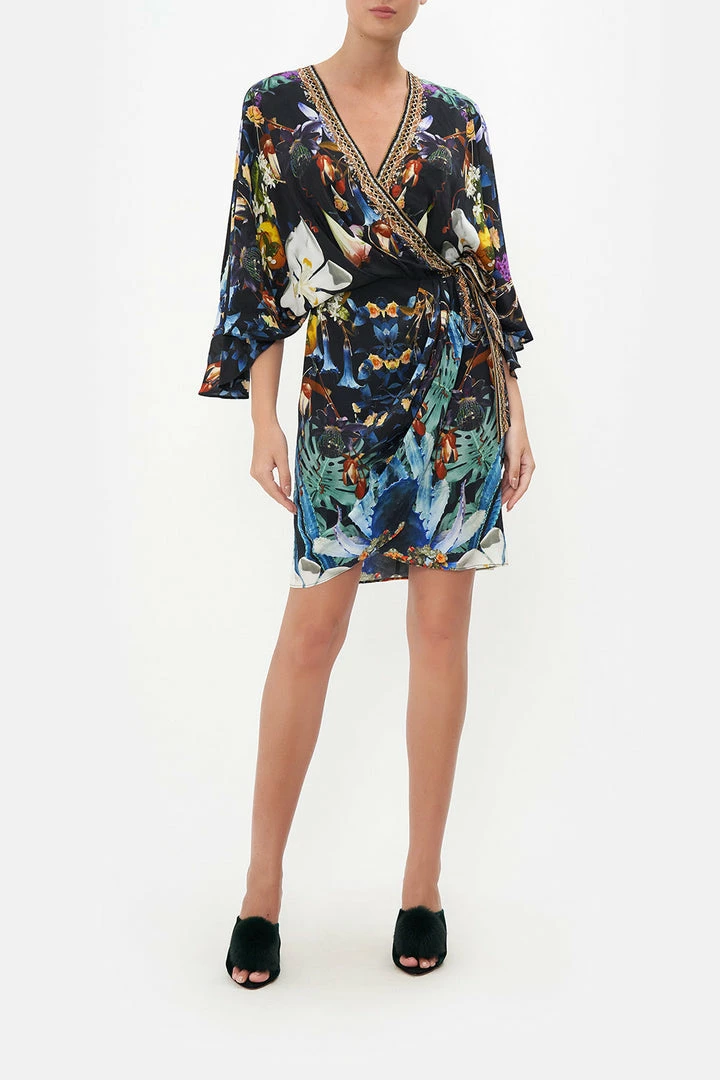 Camilla EBoutique (US) DRAPED FRONT WRAP DRESS HYPNOTISE ME Clothing