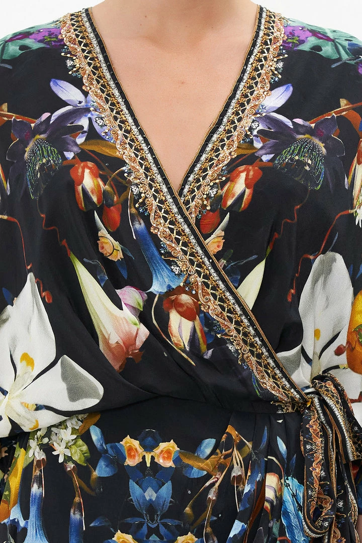 Camilla EBoutique (US) DRAPED FRONT WRAP DRESS HYPNOTISE ME Clothing