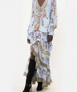 Camilla EBoutique (US) SHIRRED CUFF BLOUSE FLORAFUL Clothing