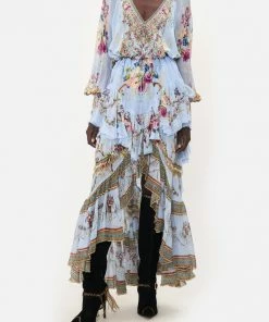 Camilla EBoutique (US) Clothing MAXI SKIRT WITH DOUBLE FRILL FLORAFUL