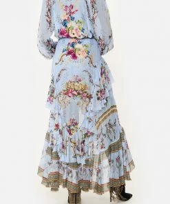 Camilla EBoutique (US) Clothing MAXI SKIRT WITH DOUBLE FRILL FLORAFUL