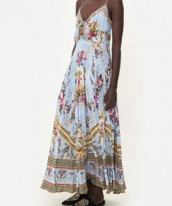 Camilla EBoutique (US) LONG DRESS WITH TIE FRONT FLORAFUL