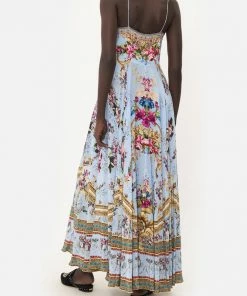 Camilla EBoutique (US) LONG DRESS WITH TIE FRONT FLORAFUL