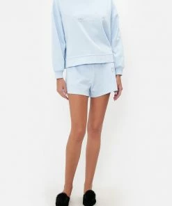 Camilla EBoutique (US) Clothing SHORT RELAXED SWEATER LOGO CAPSULE - ICE BLUE