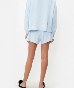 Camilla EBoutique (US) Clothing SHORT RELAXED SWEATER LOGO CAPSULE - ICE BLUE