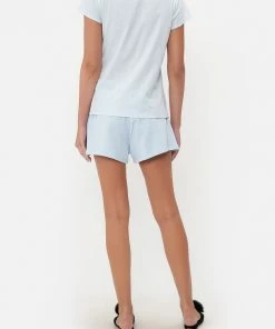 Camilla EBoutique (US) Clothing SLIM FIT ROUND NECK T-SHIRT LOGO CAPSULE - ICE BLUE