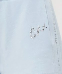 Camilla EBoutique (US) TERRY SHORT WITH CONTRAST STRIPE LOGO CAPSULE - ICE BLUE