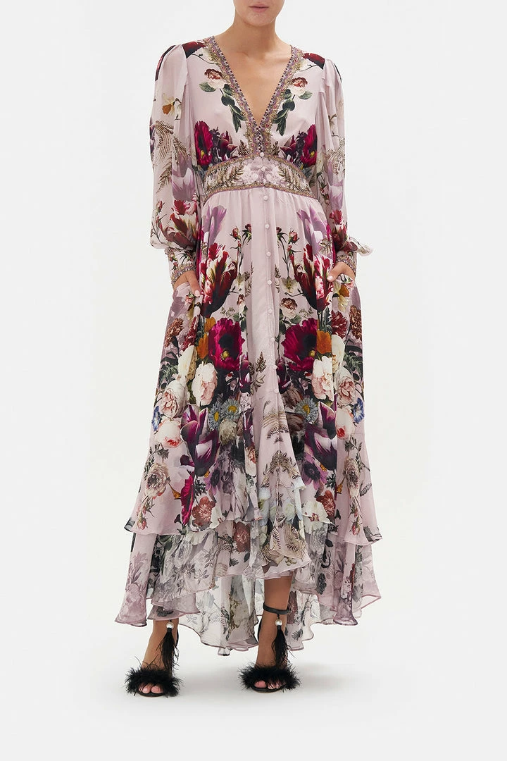 Camilla EBoutique (US) Clothing LONG BUTTON FRONT DRESS GYPSY ROSE