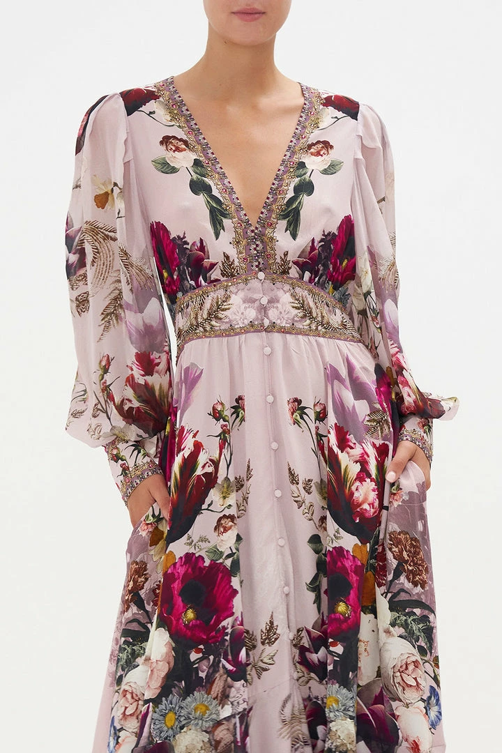 Camilla EBoutique (US) Clothing LONG BUTTON FRONT DRESS GYPSY ROSE