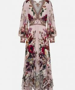 Camilla EBoutique (US) Clothing LONG BUTTON FRONT DRESS GYPSY ROSE