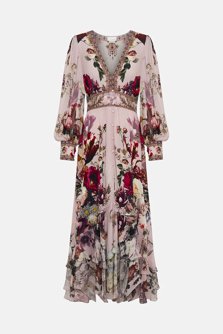 Camilla EBoutique (US) Clothing LONG BUTTON FRONT DRESS GYPSY ROSE