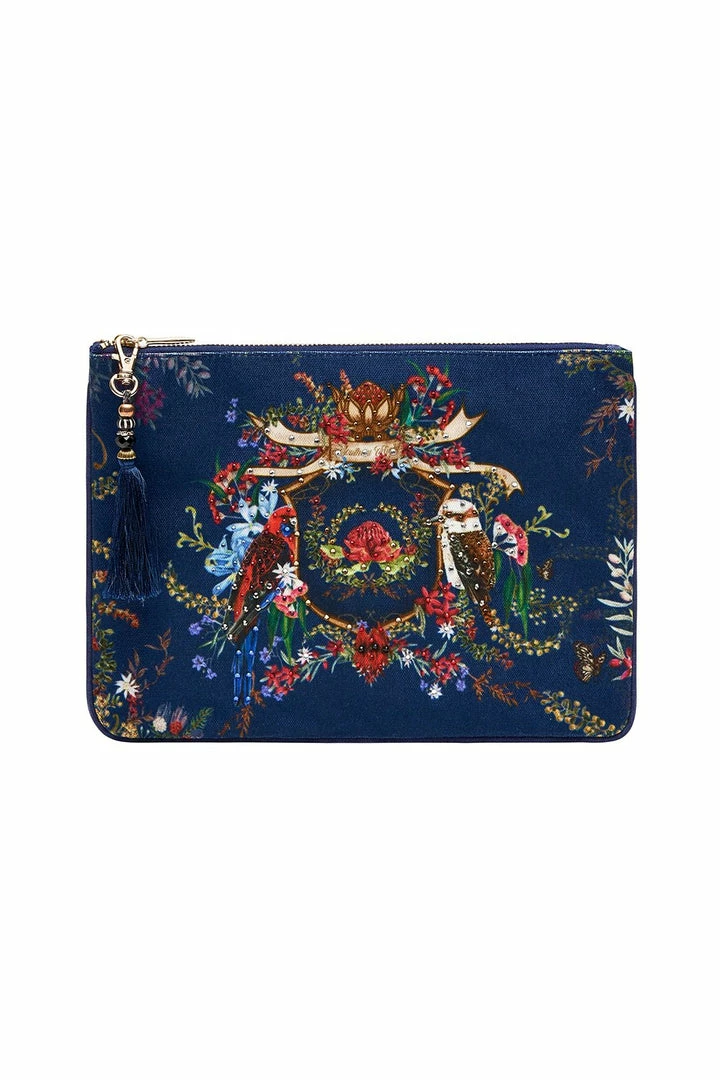 Camilla EBoutique (US) SMALL CANVAS CLUTCH WINGS IN ARMS