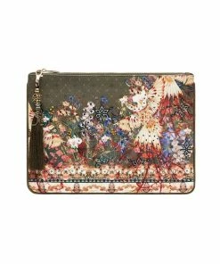 Camilla EBoutique (US) SMALL CANVAS CLUTCH WATCHFUL WINGS Up To 30% Off