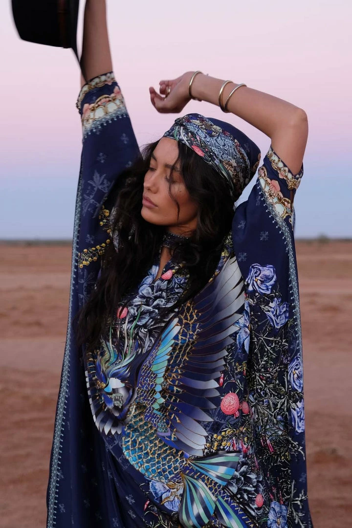 Camilla EBoutique (US) LARGE SQUARE SCARF SOUTHERN TWILIGHT