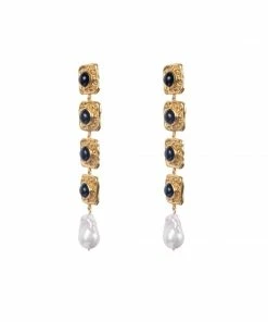 Camilla EBoutique (US) VALERE BLACK ONYX EARTH EARRINGS MULTI Up To 30% Off