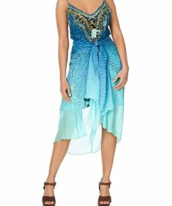 Camilla EBoutique (US) Up To 30% Off FLARED MINI WITH SHEER OVERLAY MARINE QUEEN