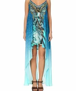 Camilla EBoutique (US) Up To 30% Off FLARED MINI WITH SHEER OVERLAY MARINE QUEEN