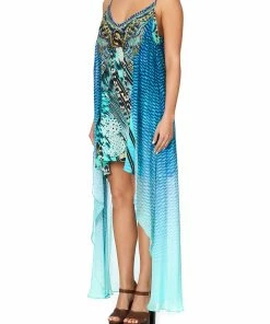 Camilla EBoutique (US) Up To 30% Off FLARED MINI WITH SHEER OVERLAY MARINE QUEEN