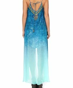Camilla EBoutique (US) Up To 30% Off FLARED MINI WITH SHEER OVERLAY MARINE QUEEN
