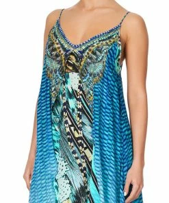 Camilla EBoutique (US) Up To 30% Off FLARED MINI WITH SHEER OVERLAY MARINE QUEEN