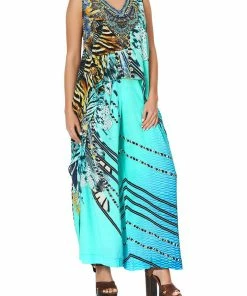 Camilla EBoutique (US) HIGH LOW CROSS OVERLAY TOP MARINE QUEEN