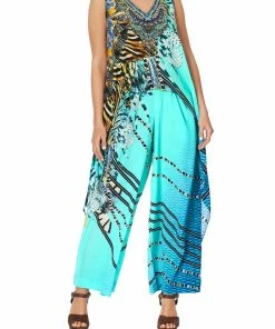 Camilla EBoutique (US) HIGH LOW CROSS OVERLAY TOP MARINE QUEEN