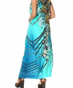 Camilla EBoutique (US) HIGH LOW CROSS OVERLAY TOP MARINE QUEEN