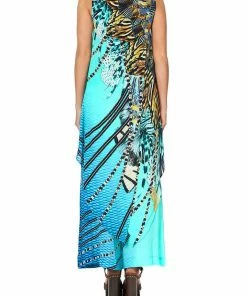 Camilla EBoutique (US) HIGH LOW CROSS OVERLAY TOP MARINE QUEEN