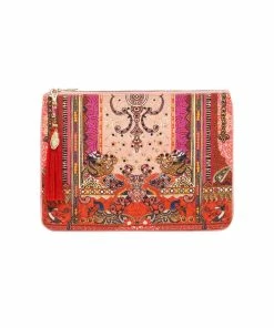 Camilla EBoutique (US) Up To 30% Off SMALL CANVAS CLUTCH LOTUS LOVERS