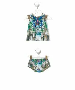 Camilla EBoutique (US) BABIES TOP AND BLOOMER SET MOON GARDEN