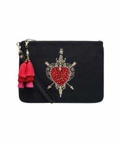 Camilla EBoutique (US) Up To 30% Off ZIP TOP CLUTCH WITH WRISTLET MIRROR MIRROR