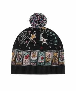 Camilla EBoutique (US) Up To 30% Off KNIT BEANIE WITH POM POM MIDNIGHT MOON HOUSE