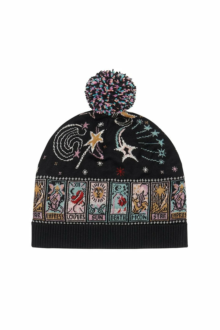 Camilla EBoutique (US) Up To 30% Off KNIT BEANIE WITH POM POM MIDNIGHT MOON HOUSE