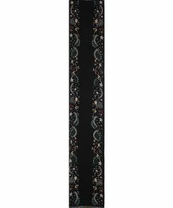 Camilla EBoutique (US) JACQUARD SCARF WITH FRINGING MIDNIGHT MOON HOUSE