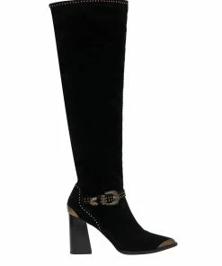 Camilla EBoutique (US) KNEE HIGH HEEL BUCKLE BOOT FLIGHT OF AMUN-RA